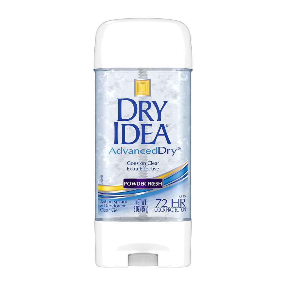 Dry Idea Clear Gel Antiperspirant And Deodorant, Powder Fresh, 3 Oz